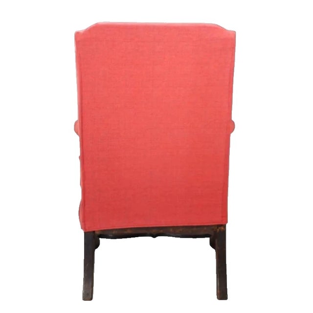 Important 18th Century Philadelphia Queen Anne Wing/Easy Chair Circa 1740 For Sale - Image 4 of 11