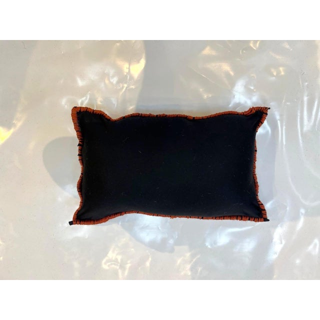 Pillow made with genuine hand made antique Persian Malayer rug fragment-Poly fill with fabric backing sewn closure-