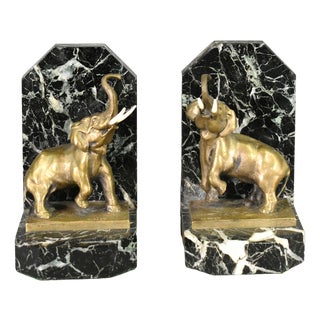 Art Deco French Bookends in Bronze from H. Fady, 1930s, Set of 2 For Sale