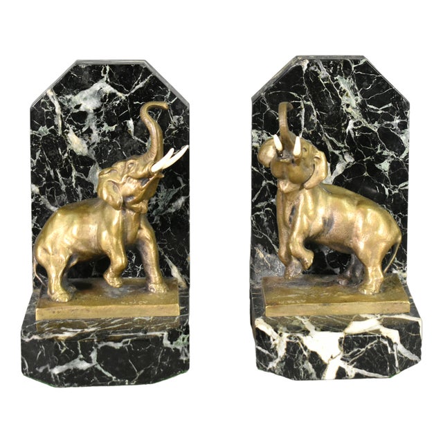 Art Deco French Bookends in Bronze from H. Fady, 1930s, Set of 2 For Sale