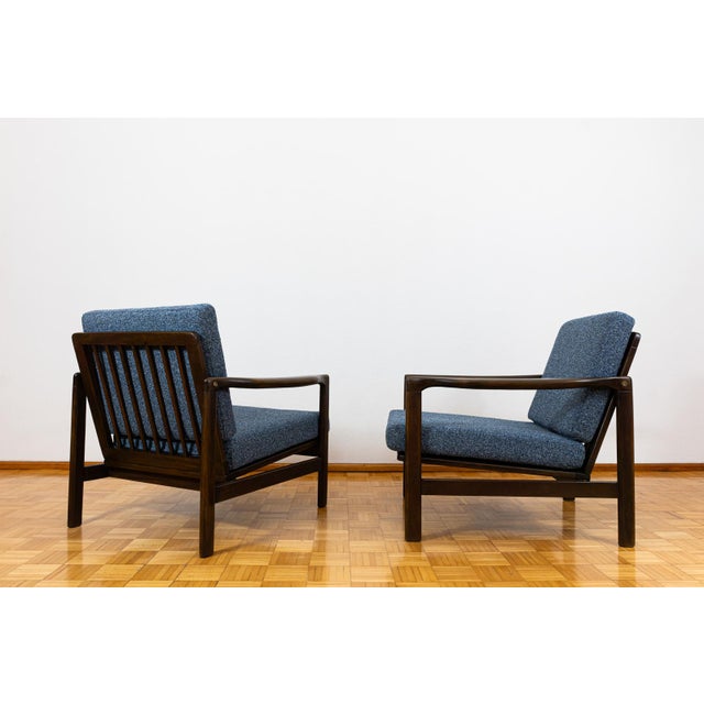 1960s Set of Mid-Century Club Chairs by Zenon Bączyk, 1960s For Sale - Image 5 of 17