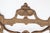 Antique Empire style drawer pull made of brass with intricate details. The original mounting screws are not available....