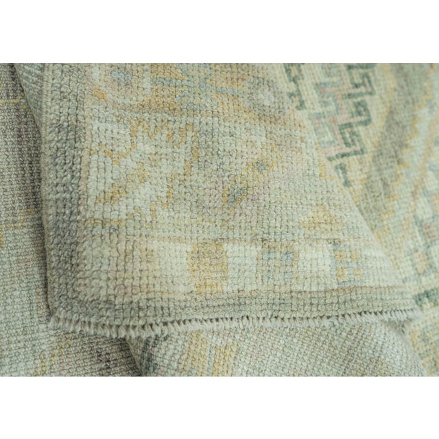 Turkish Oushak Rug 3'1" x 7'5" #19277 For Sale In Houston - Image 6 of 8