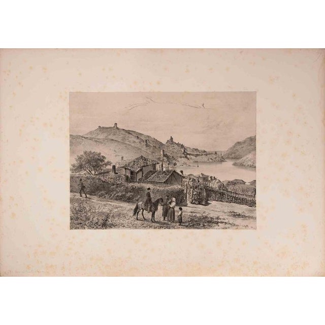 Auguste Raffet, Vue de Balaklava, Lithograph, 1841 For Sale - Image 3 of 3