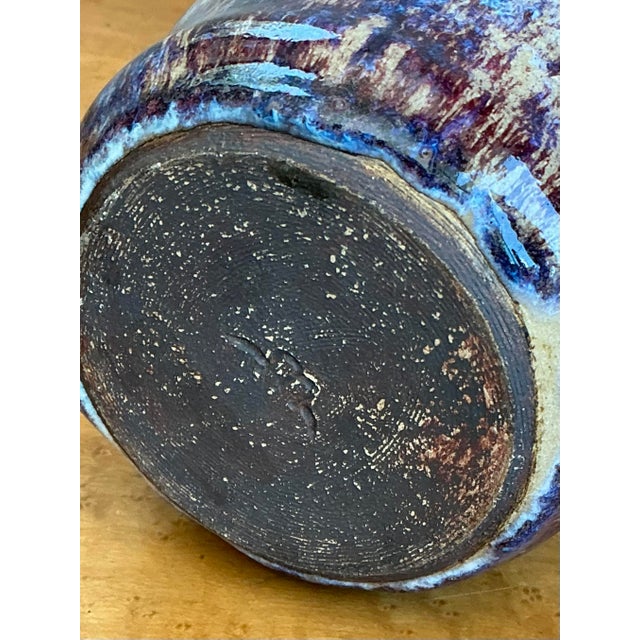 Late 20th Century Vintage Glazed Ceramic Lidded Jar For Sale - Image 5 of 12