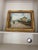 Late 19th Century Impressionist Village Street Scene With Horse-Drawn Carriage, Signed, Oil on Canvas, Carved Giltwood Frame For Sale - Image 5 of 6