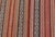 Maroon Mid-20th Century Hand-Woven Kilim Runner With Vertical Stripes 4'9 X 17'2 For Sale - Image 8 of 13