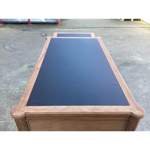 French French Louis XVI Style Mahogany Desk Stripped & Sanded For Sale - Image 3 of 12