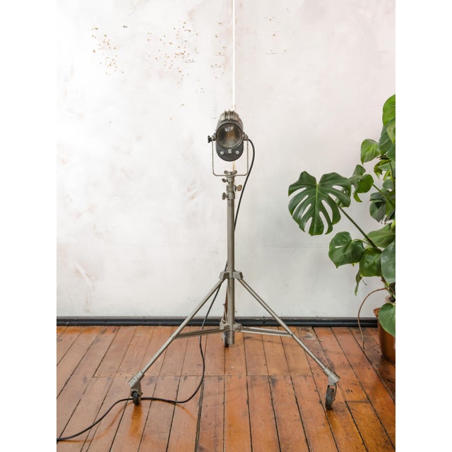 Fresnel Theater Projector Floor Lamp from Lita, France, 1950s For Sale - Image 3 of 18