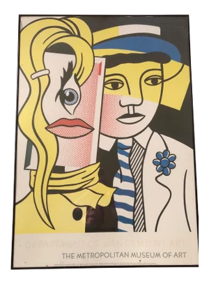 Roy Lichtenstein 'Stepping Out' Portrait Poster
