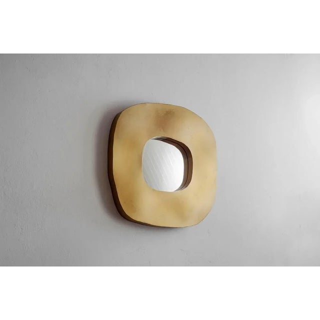 Freeform Brass Mirror by Lukasz Friedrich For Sale - Image 4 of 8