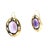 Metal Late 19th Century Victorian 18k Gold 20 Carat Amethyst Drop Earrings, Pair For Sale - Image 7 of 15