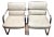 Pair of Mid-Century Modern Milo Baughman-Style Leather and Chrome Lounge Chairs For Sale