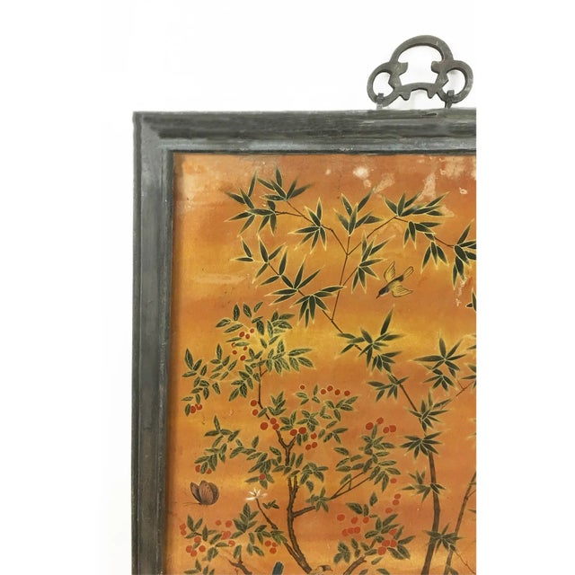 Chinese Late 19 Century Chinese Reverse Painting Panel For Sale - Image 3 of 5