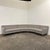 Mid-century modern 6-seat Dunbar sectional reupholstered in a gray textured fabric. Small piece - 27.75” W x 33” D...