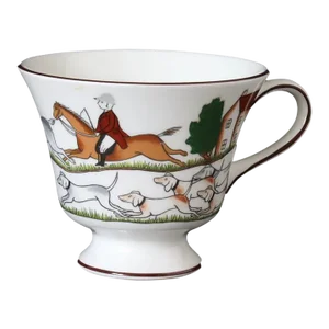 Vintage Coalport Hunting Scene Tea Cup