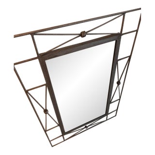 Wrought Iron Wall Mirror For Sale