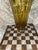 Amber Glass Vase. Vintage 1950s Pedestal Amber Glass Vase, Made in England For Sale In Miami - Image 6 of 12