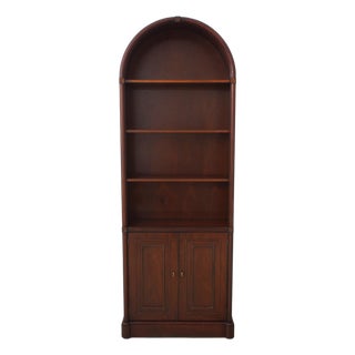 Baker Mahogany Dome Top Open Bookcase For Sale