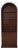 Baker Mahogany Dome Top Open Bookcase For Sale