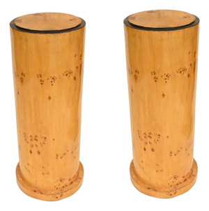 Art Deco Revival Pedestal Stands, 1930s, Set of 2