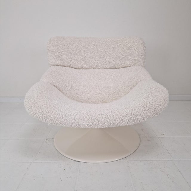 1970s F518 Lounge Chair in Bouclé Fabric by Geoffrey Harcourt for Artifort, 1970s For Sale - Image 5 of 11