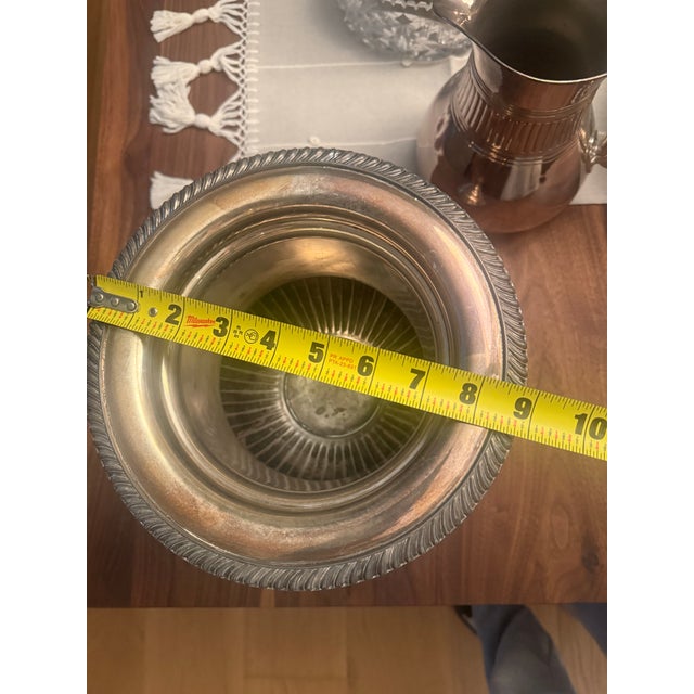 Vintage Silver Plated, Champagne, or Ice Bucket With Lionhead For Sale - Image 10 of 10