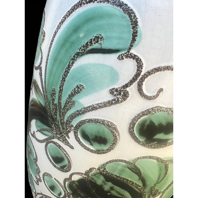 Black Large Model 284-53 Floor Vase in Ceramic with Deer Moti from Scheurichf, Germany, 1960s-1970s For Sale - Image 8 of 9