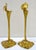 Late 19th Century Pair Art Nouveau German Cast Brass Calla Lily Candlesticks Attributed to Richard Müller For Sale - Image 4 of 13