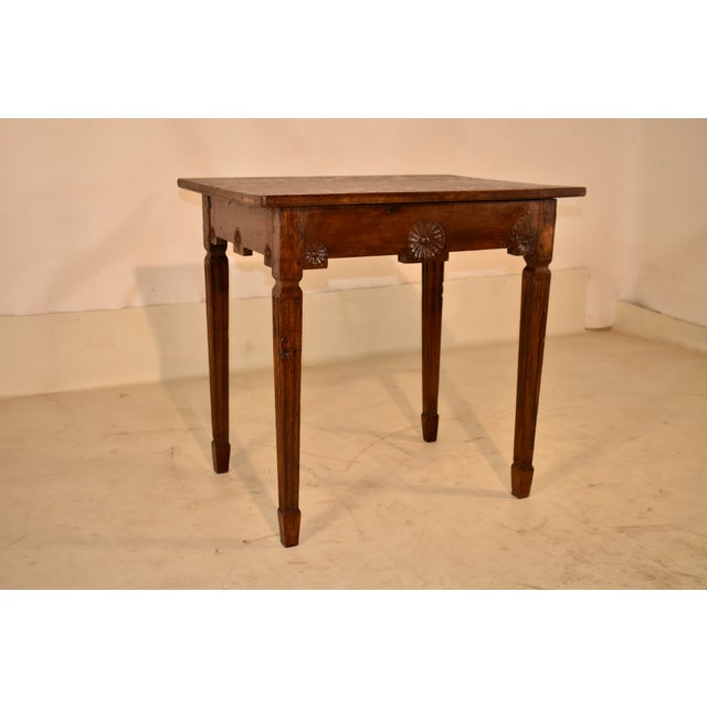Brown 19th Century French Oak Side Table For Sale - Image 8 of 11