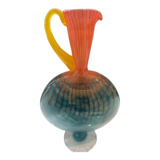 Kosta Boda "Bon Bon" Art Glass Ewer Jug by Kjell Engman For Sale