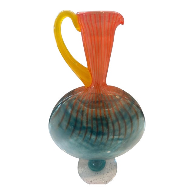 Kosta Boda "Bon Bon" Art Glass Ewer Jug by Kjell Engman For Sale