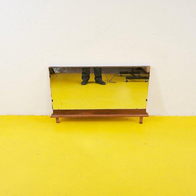 Vintage Wooden Mirror For Sale - Image 6 of 6