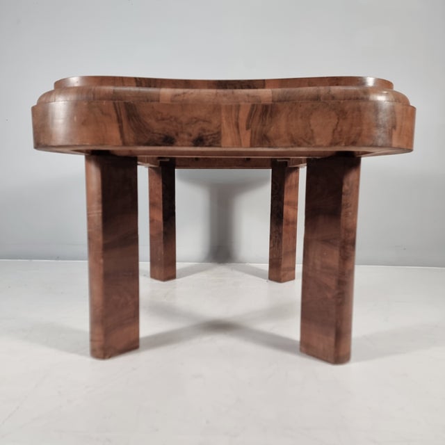 The last photo is a mockup. It shows what the sideboard might look like after the surface is restored.