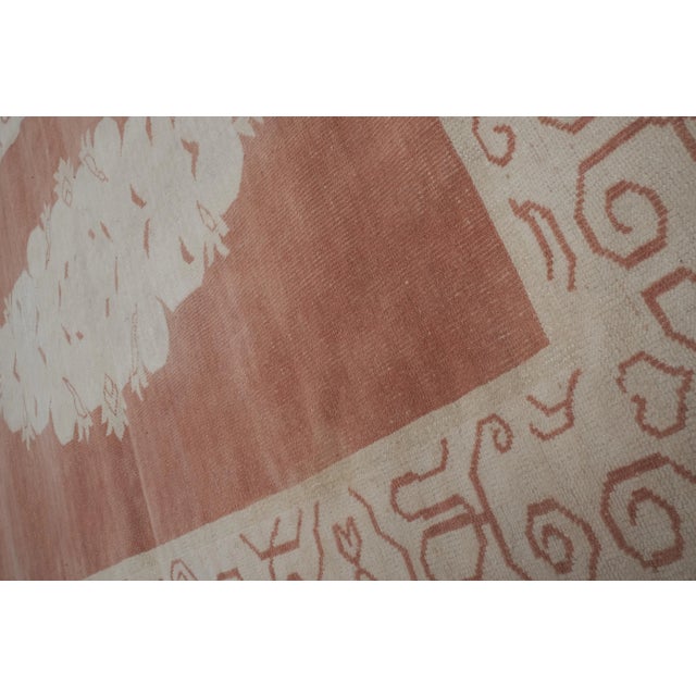 Vintage Sandstone Caucasian Rug 5'7'' X 6'9'' For Sale - Image 9 of 13