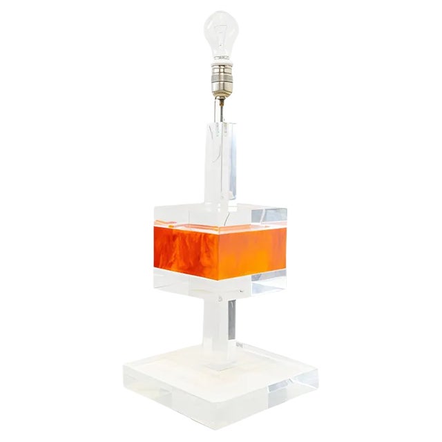 Methacrylate Table Lamp, 1980s For Sale