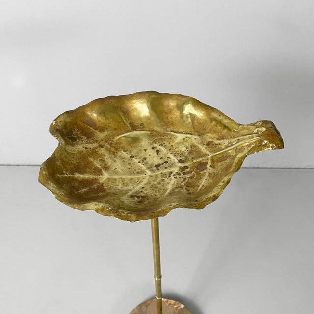 Mid-Century Modern Mid-Century Modern Italian Ashtrays in Brass and Marble, 1950s, Set of 2 For Sale - Image 3 of 17