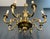 1940s Louis XVI style 8-arm chiseled bronze chandelier by Lucien For Sale - Image 12 of 12