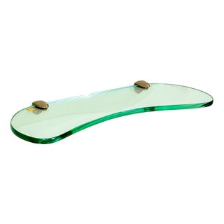 Hanging Glass Shelf by Cristal Art, 1950s For Sale