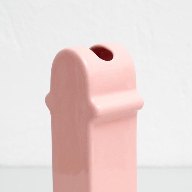 Gold Pink Ceramic Shiva Flower Vase by Ettore Sottsass for BD Barcelona, 2015 For Sale - Image 8 of 18
