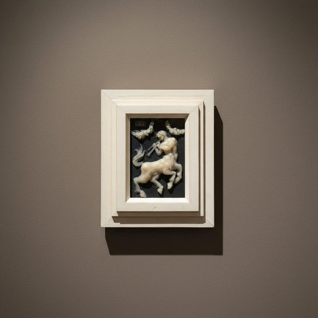 Campbell G Paxton Centaur Polymer Clay Sculpture Plaque-Greek Mythology Art-90s For Sale - Image 9 of 10