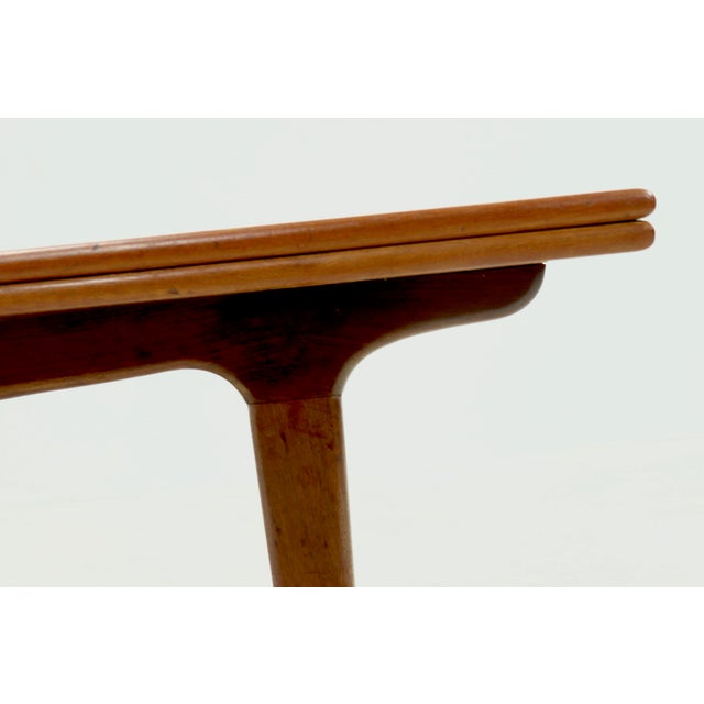 Brown Danish Sculptural Extendable Dining Table in Teak, 1960s For Sale - Image 8 of 12