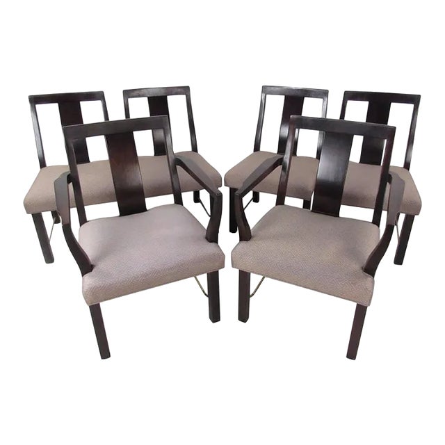 Mid 20th Century Edward Wormley Dining Chairs for Dunbar- Set of 6 For Sale