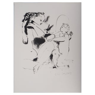 After Pablo Picasso, Woman and Cupid, Lithography For Sale