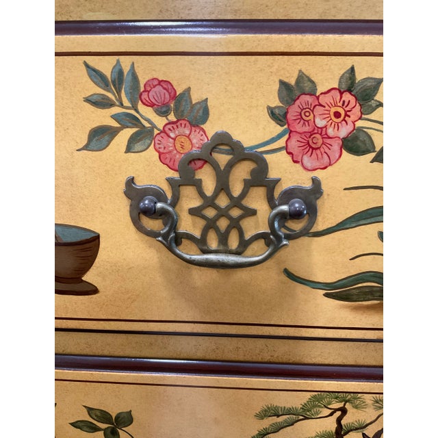 1970s Vintage Baker Chinoiserie Highboy For Sale In Cleveland - Image 6 of 9