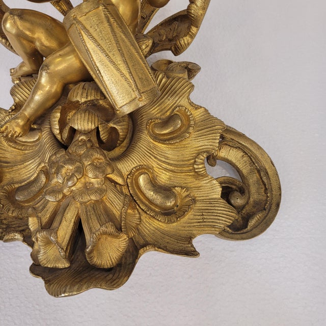 Late 19th Century Napoleon III Cherub Playing the Drum Wall Sculpture in Bronze, France For Sale - Image 18 of 18