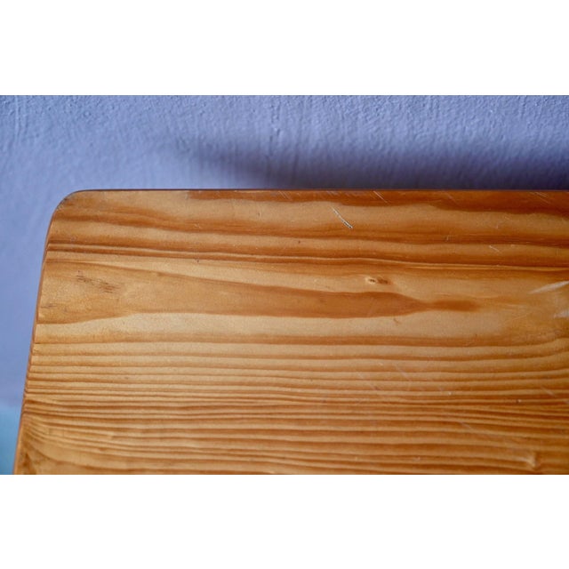 Vintage Scandinavian Bedside Table in Pine, 1970s For Sale - Image 11 of 12