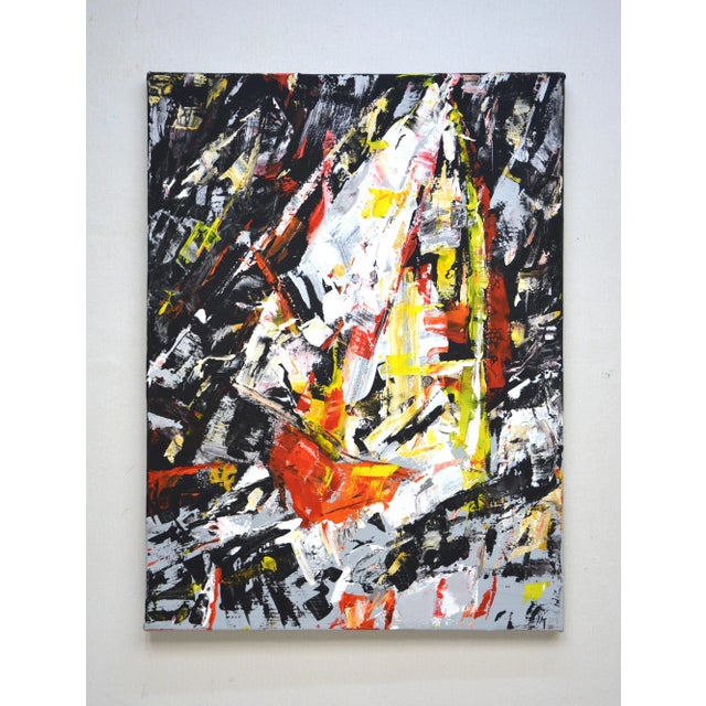 Abstract regatta 5. This is a unique modern, dynamic acrylic abstraction that can become an accent in any modern interior....