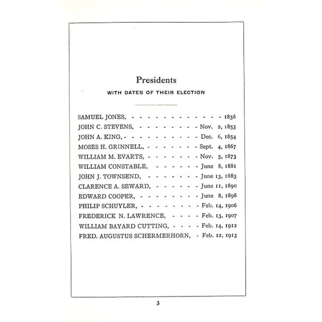 White "The Union Club of the City of New York Officers , Members Constitution and Rules" 1916 For Sale - Image 8 of 8