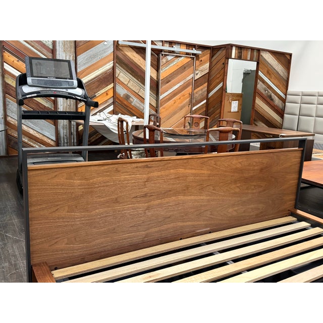 Eastern King Crate & Barrel Browery Storage Bed Frame For Sale - Image 9 of 12